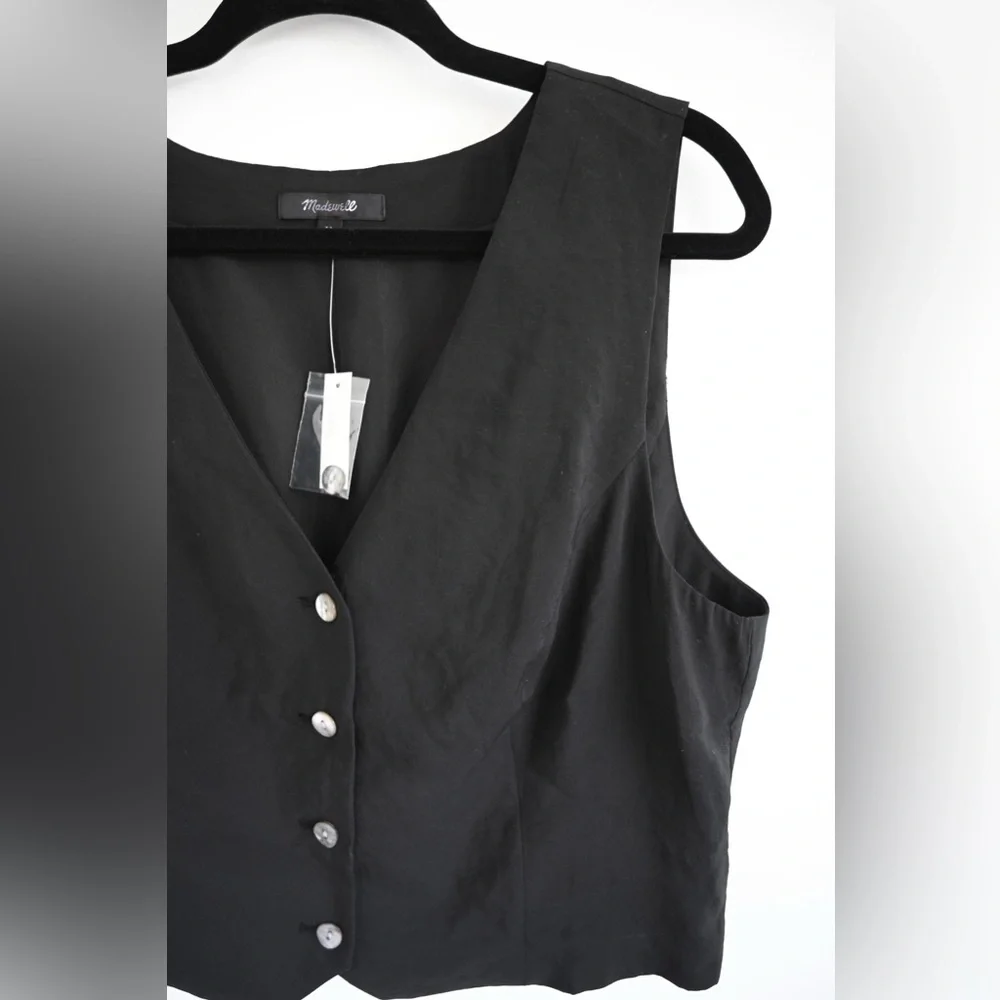 Madewell Katrina Button Down Vest New With Tags - Picture 4 of 9